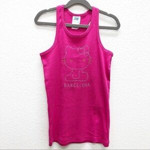 Hello Kitty racerback tank top 12/14 RUNS SMALL